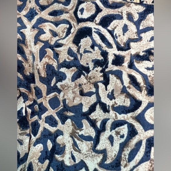 Vintage CDC Womens Ditsy Faux Wrap Tie Front Midi Dress Sleeveless Size 4 - Picture 2 of 13